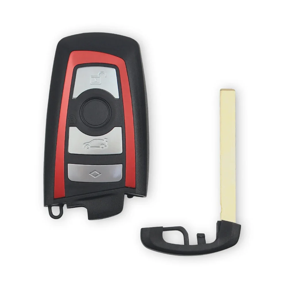 

KEYYOU для BMW CAS4 F System 3 5 7 серии 2009-2016 E90 E92 E93 X5 F10 F20 F30 F40 чехол для дистанционного ключа автомобиля
