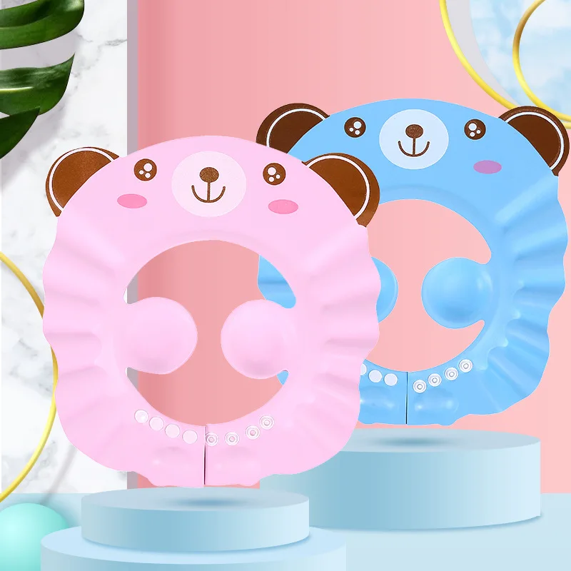 

1 шт., детская Регулируемая Шапочка для мытья волос