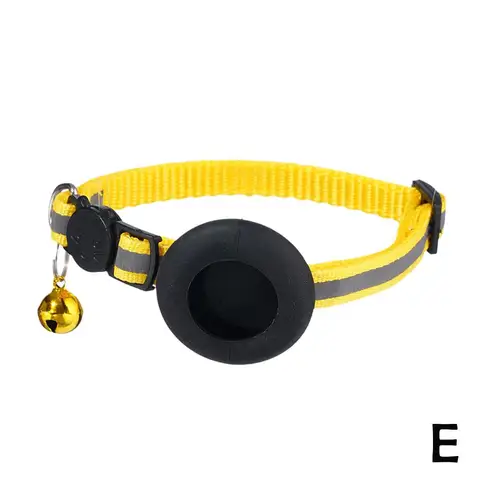 Милый Светоотражающий ошейник с Bluetooth и колокольчиком, трекер для домашних животных, ночной адрес, защита от потери, подвеска, слежение за собакой, Q8N2