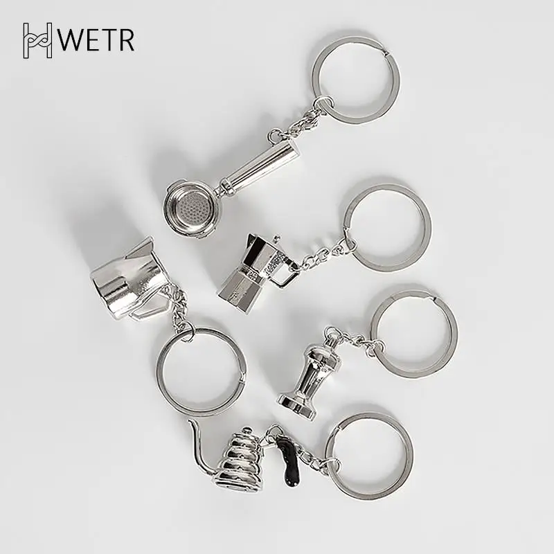 

Coffee Keychain Simulation Portable Coffee Series Keyring Decoration Bag Car Key Holder Gift Hanging Crafts Key Chain