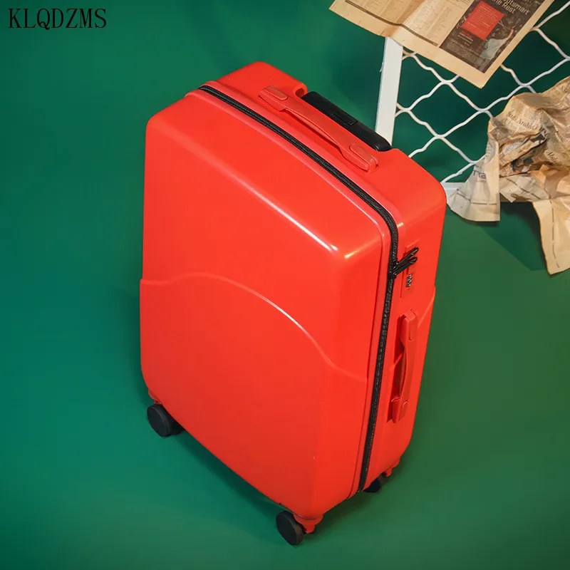 KLQDZMS Red Wedding Storage 20''22''24''26 Inch Suitcase Lightweight Roller Trolley Case Unisex Cabin Carry-On Luggage