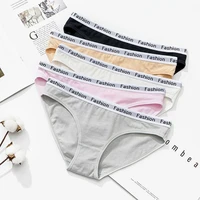 3pcs panties womens cotton underpants sexy fashion letter panties girl underwear female breathable low waist lingerie m xl