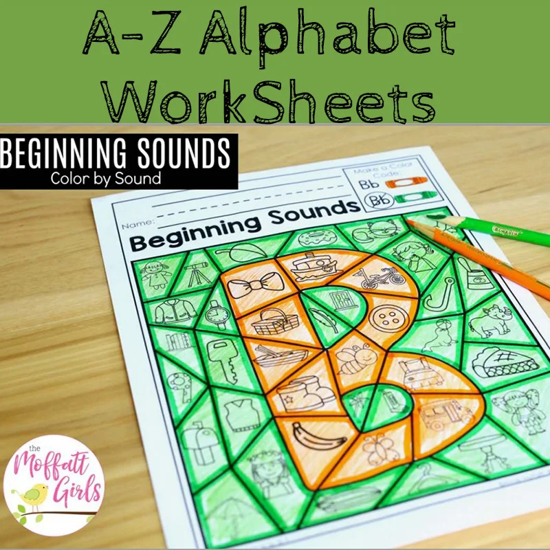 

Alphabet Worksheets 26 Letters From-A-to-Z Practice Paper Preschool learning English Homework Workbook coloring books for kids