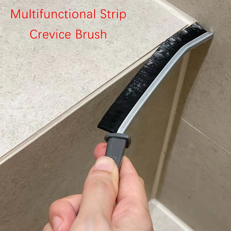

Tiles Grout Cleaner Brush Long Handle Durable Household Cleaning Brush Bathroom Floor Door Window Gap Remove Dust Nylon Brush