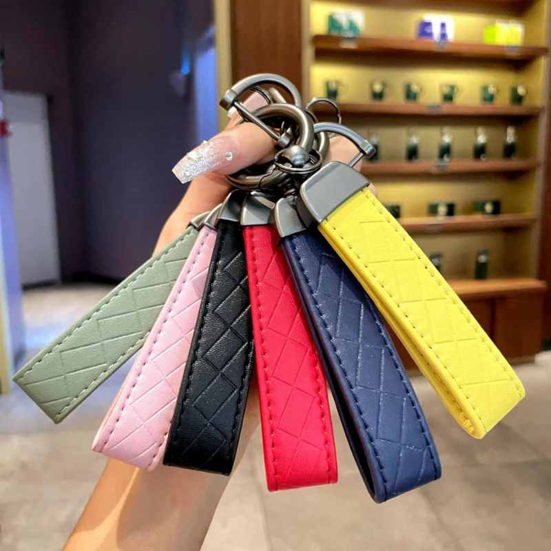 

Новый модный креативный кожаный брелок, модный разноцветный брелок для автомобиля, праздничный подарок для друга