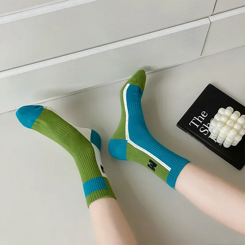 AB Новые носки для пар Минималистичные средней длины Персонализированные