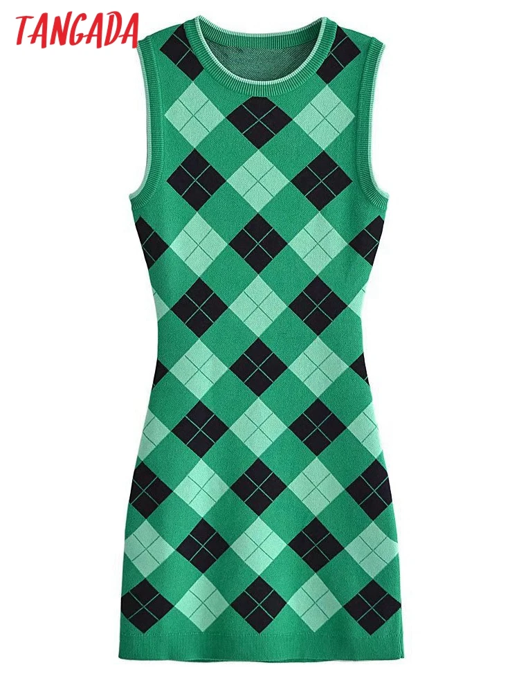 

Платье-Карандаш женское в клетку, без рукавов, 3H229