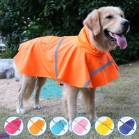 pet raincoat reflective dog raincoat leisure outdoor pets clothes for medium large dogs labrador clothing pet supplies xs 3xl
