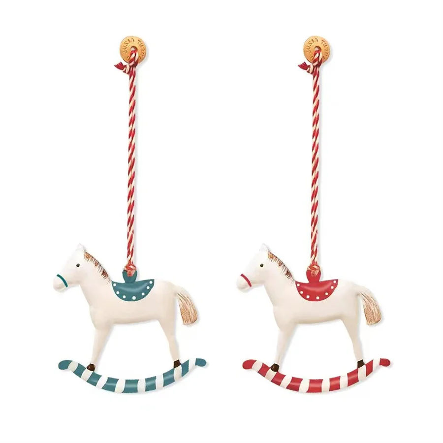 

Металлическая ручная роспись, подвесное украшение для рождественской елки, праздничный подарок, ручная роспись