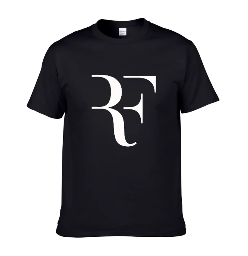 

2022kreative design RF roger federer logo t-shirt einfarbig baumwolle T Shirt männer Neue Ankunft Stil Kurze hülse Männer