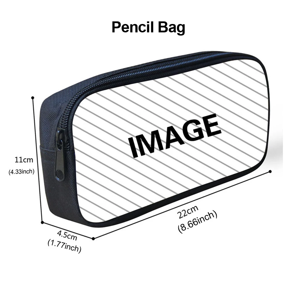 Jackherelook Large Capacity Teen Schoolbag Crossbody Bag Pencil Case 3pcs/Set Travel Backpacks Trendy Depeches Band Mode Bookbag