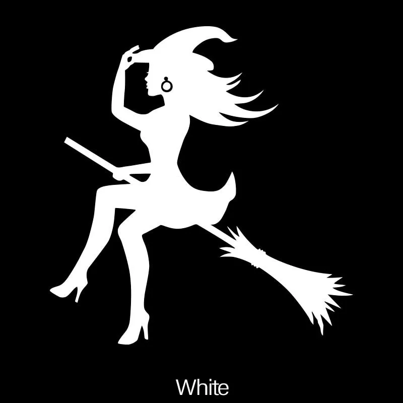 

Модные Забавные Автомобильные Наклейки, Виниловые Наклейки, Дизайн Ведьмы, Оконный Бампер, Крышка Кузова Грузовика