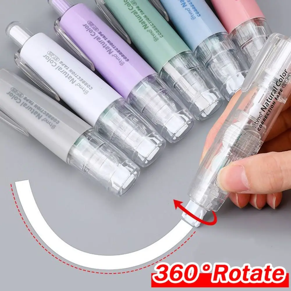 

Replaceable Core Correction Tape Durable Press Type Colorful Altered Tools Pen Shape Corrector School Office