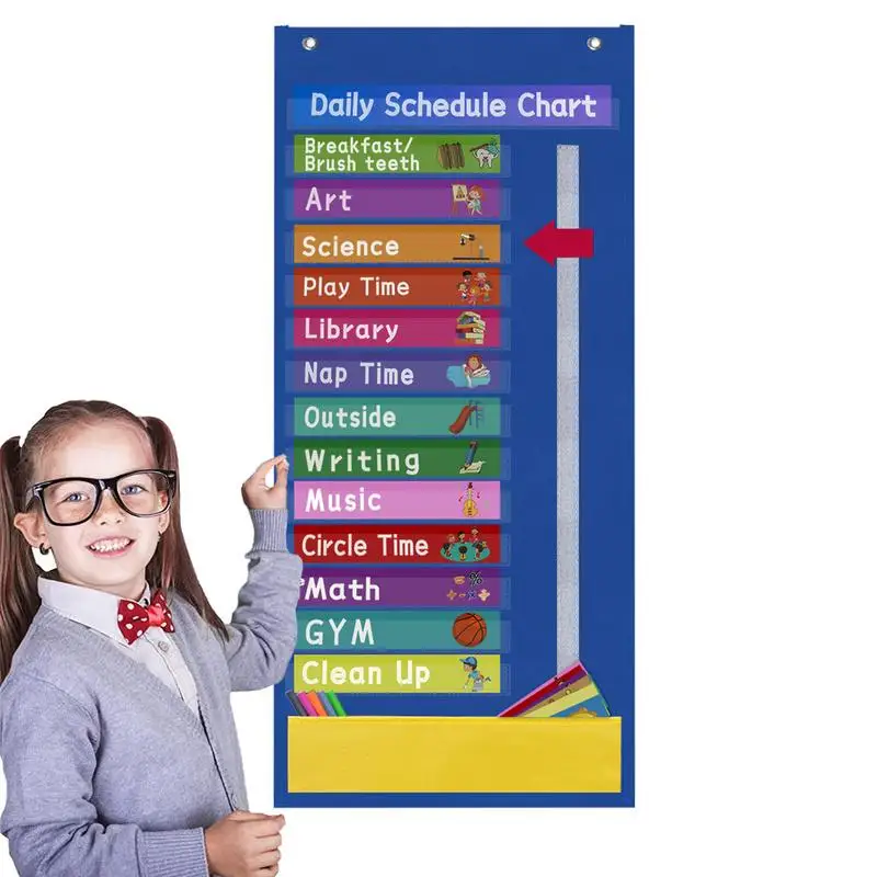 

Pocket Chart For Classroom Teacher Classroom Scheduling Charts For Classroom Office Home Teachers Activity Supplies