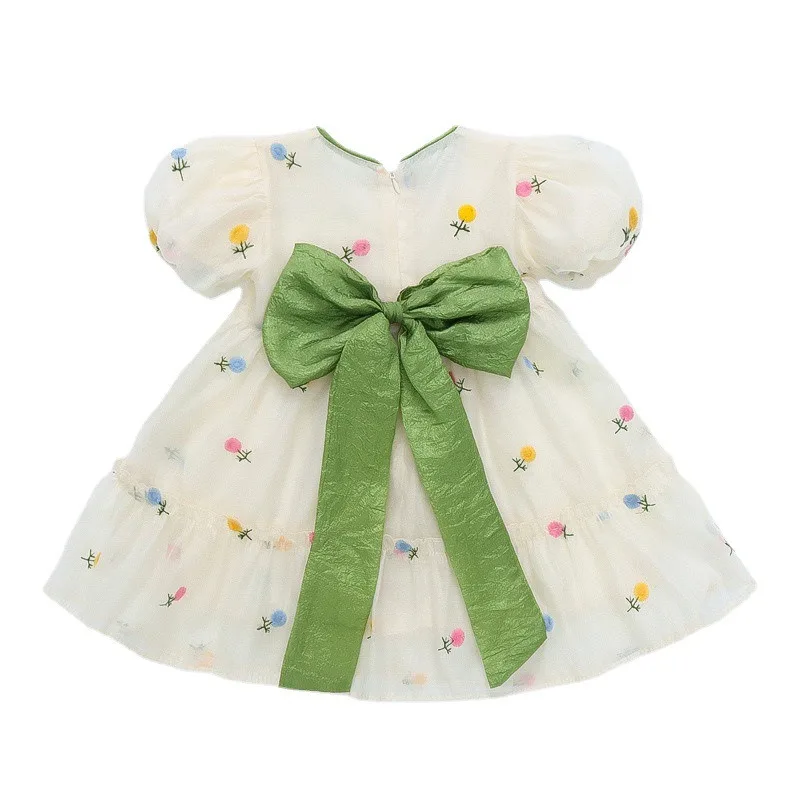 

New Summer Fashion Baby Clothes Children Girls Casual Printed Short Sleeve Dress Toddler Costume Kids Sportswear Infant Outfits