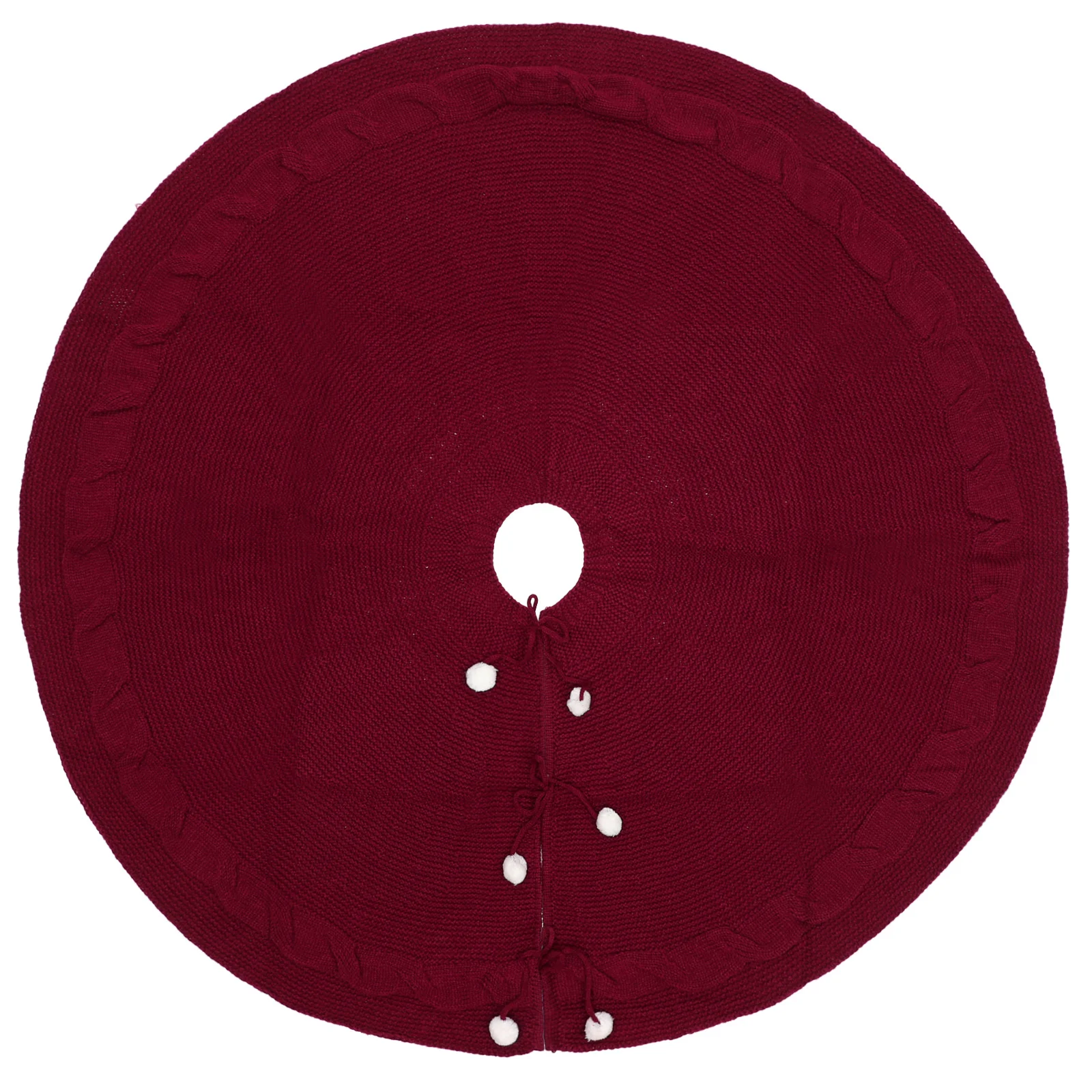 1 шт. платье для рождественской елки имитация вязаной шерсти юбка нетканый фартук