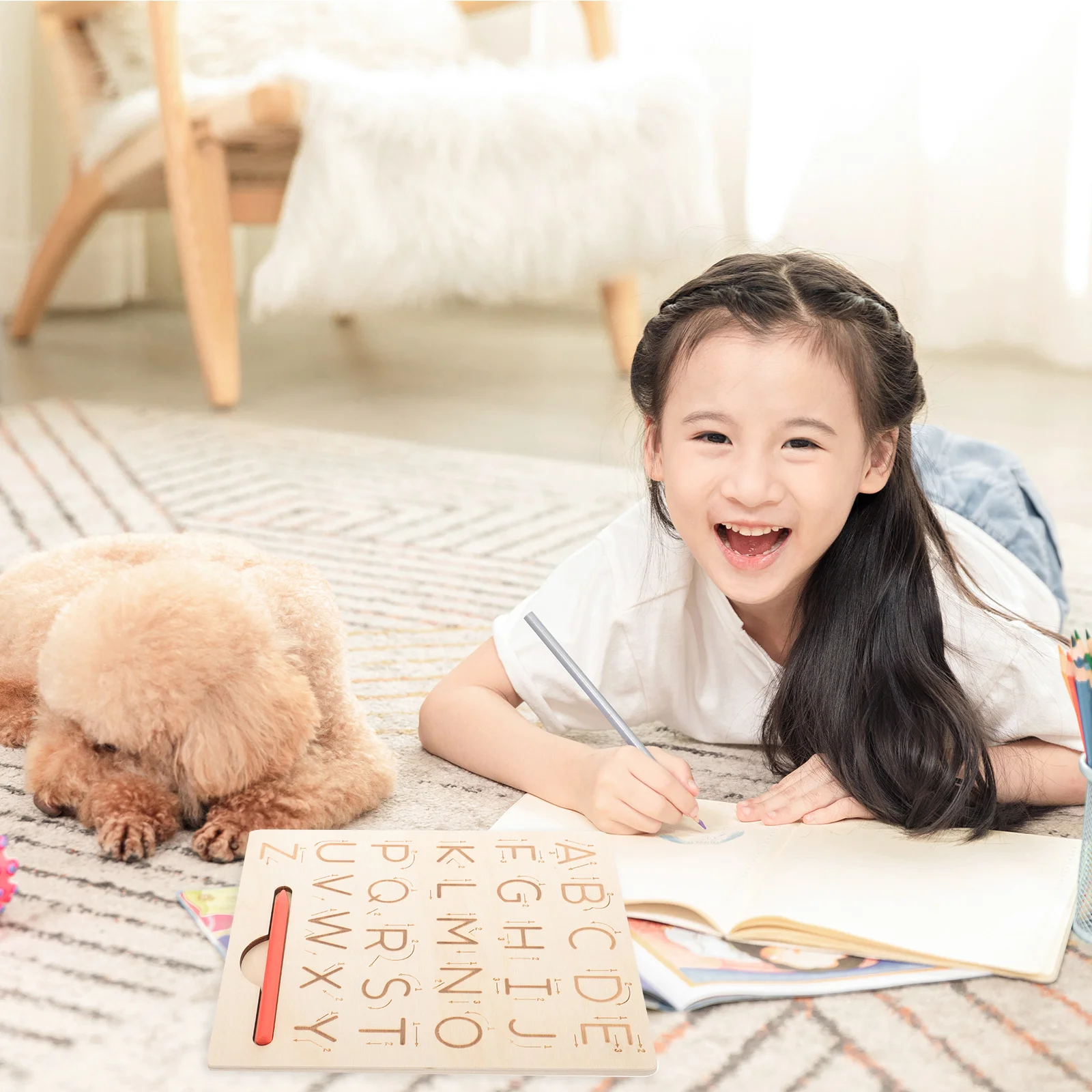 

1 Set Tracing Board Montessori Practicing Board Wooden Tracing Tool for Kids