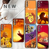 the lion king disney for samsung galaxy s22 s21 s20 fe ultra pro lite s10 5g s10e s9 s8 s7 plus edge black phone case