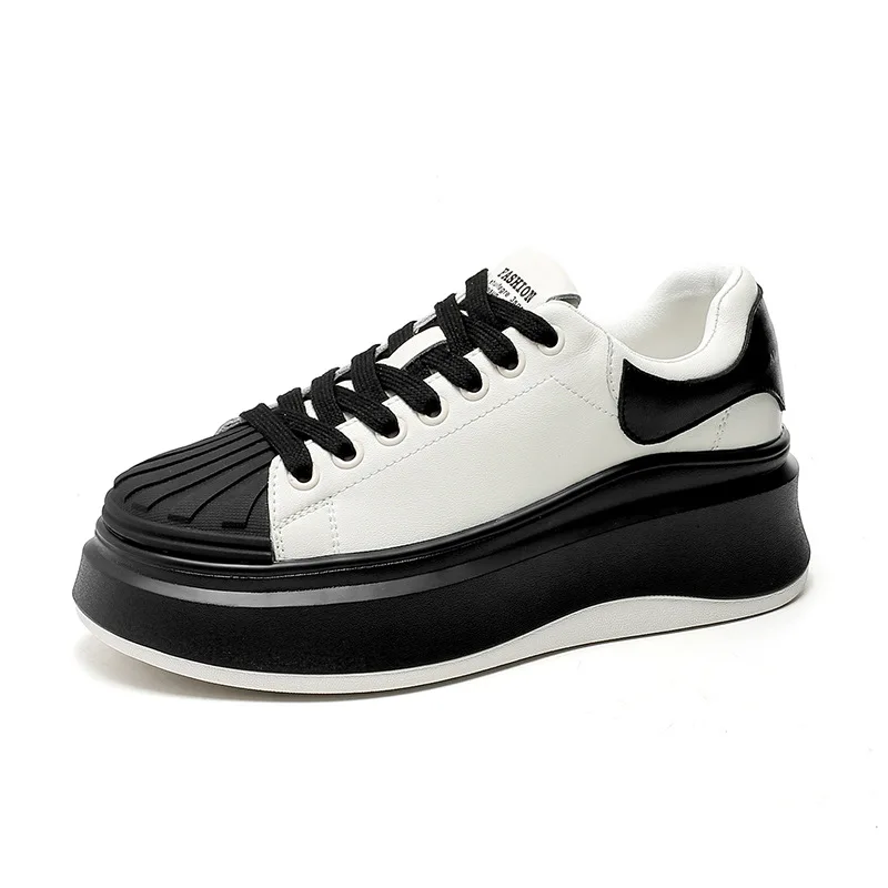 

Chunky Platform Sneakers Women's Sports Shoes Woman Flats Genuine Leather Designer Shoes Girls 2023 Fashion Luxury Tennis Female