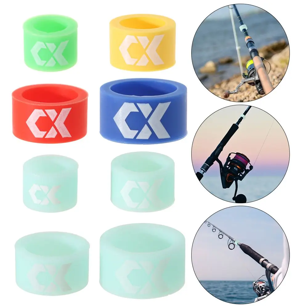 

Новое светящееся противоскользящее Силиконовое кольцо для удочки, рыболовные инструменты, резиновые аксессуары для рыбалки