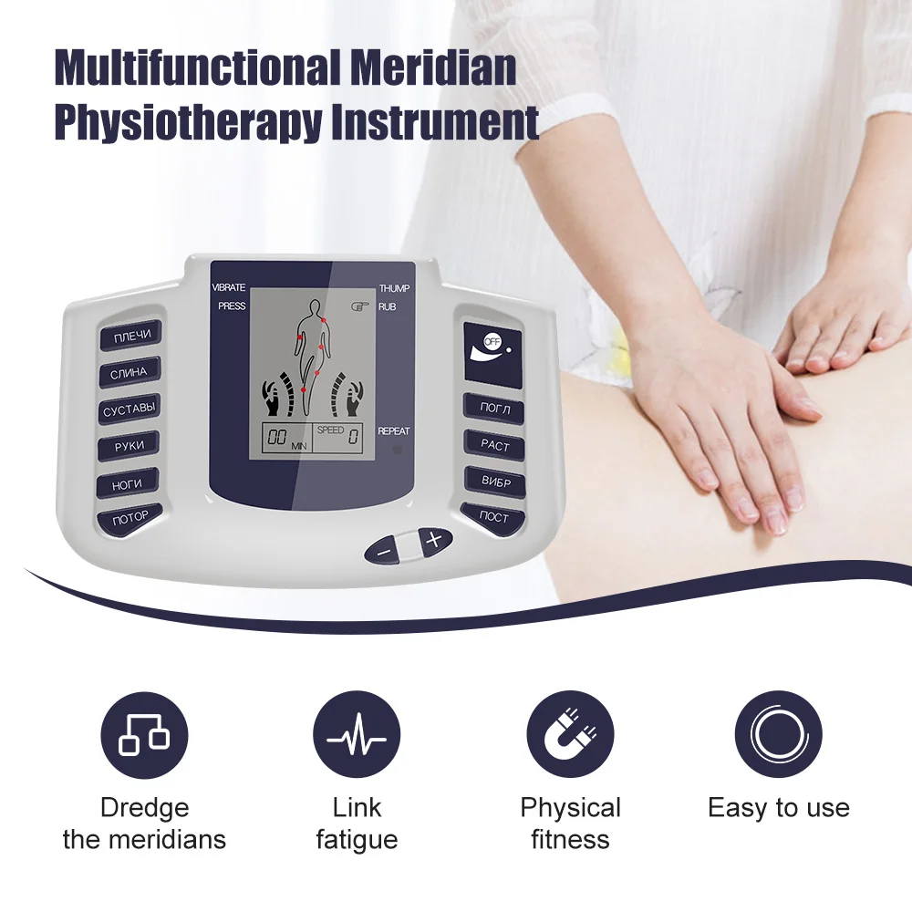 

12 Buttons Tens Unit Low Frequency Pulse Body Massager Eletric Muscle Stimulator EMS Microcurrents Relaxing Pain Relief Tools