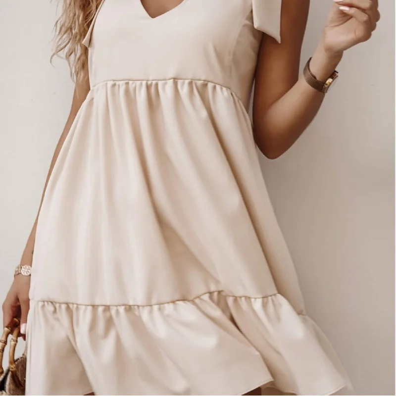 

Solid ColorV Tank Dress