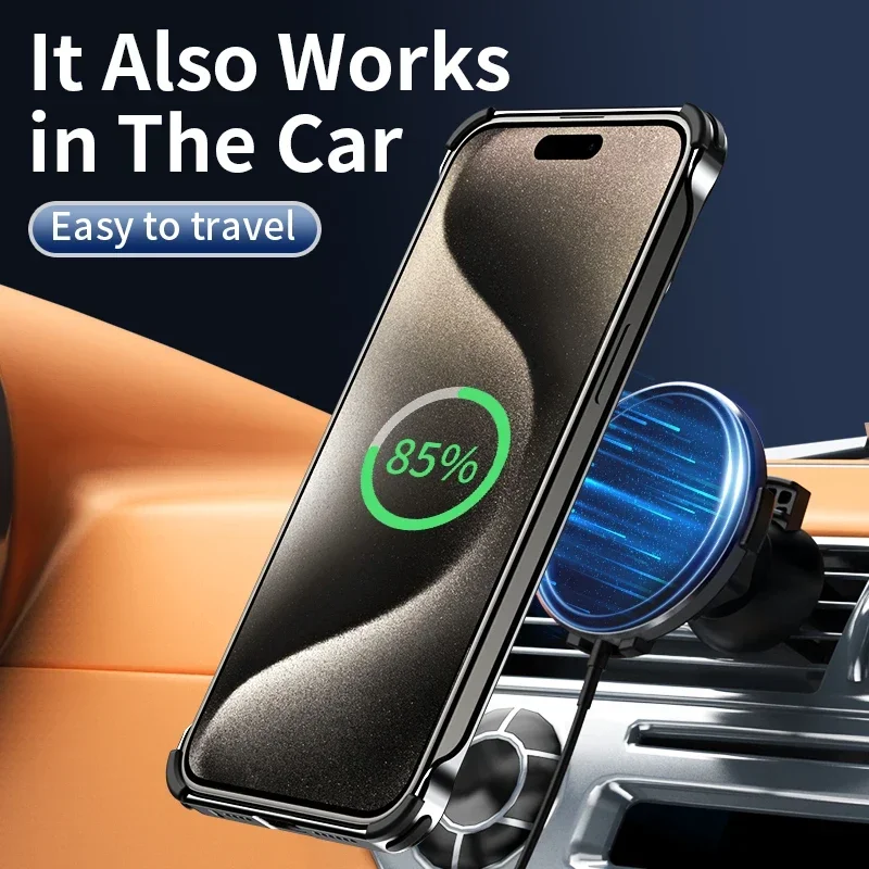 Чехол MagSafe из титанового сплава для iPhone 15 16 Pro Max металлический держатель камеры