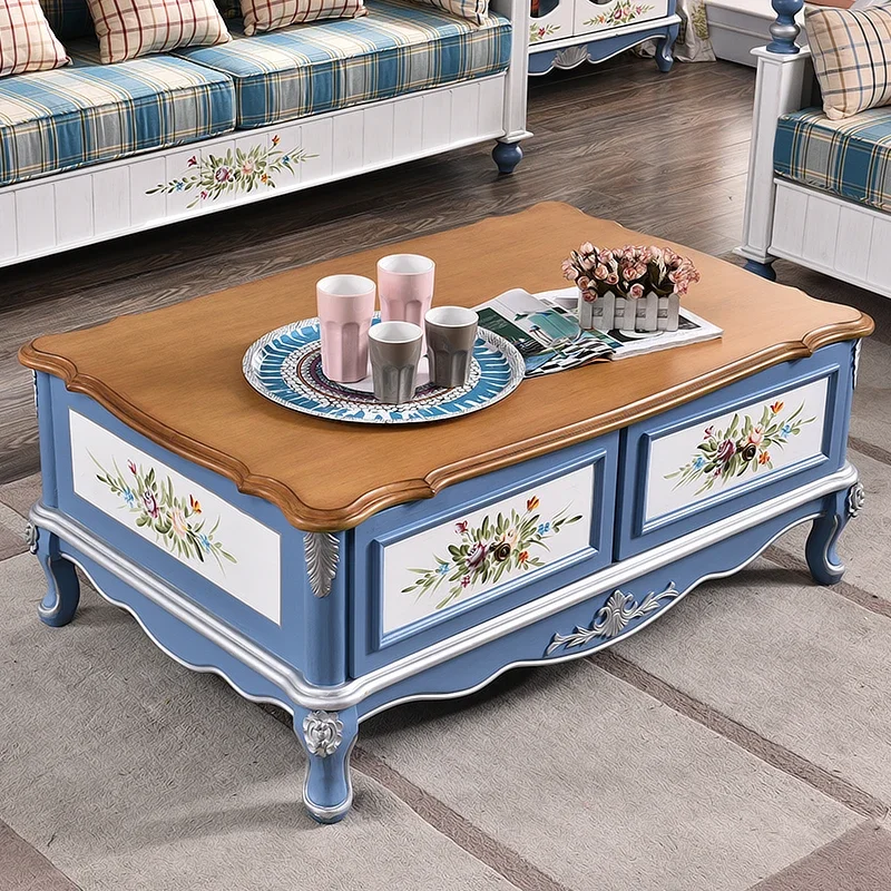 Американский журнальный столик простой для гостиной небольшой креативный из