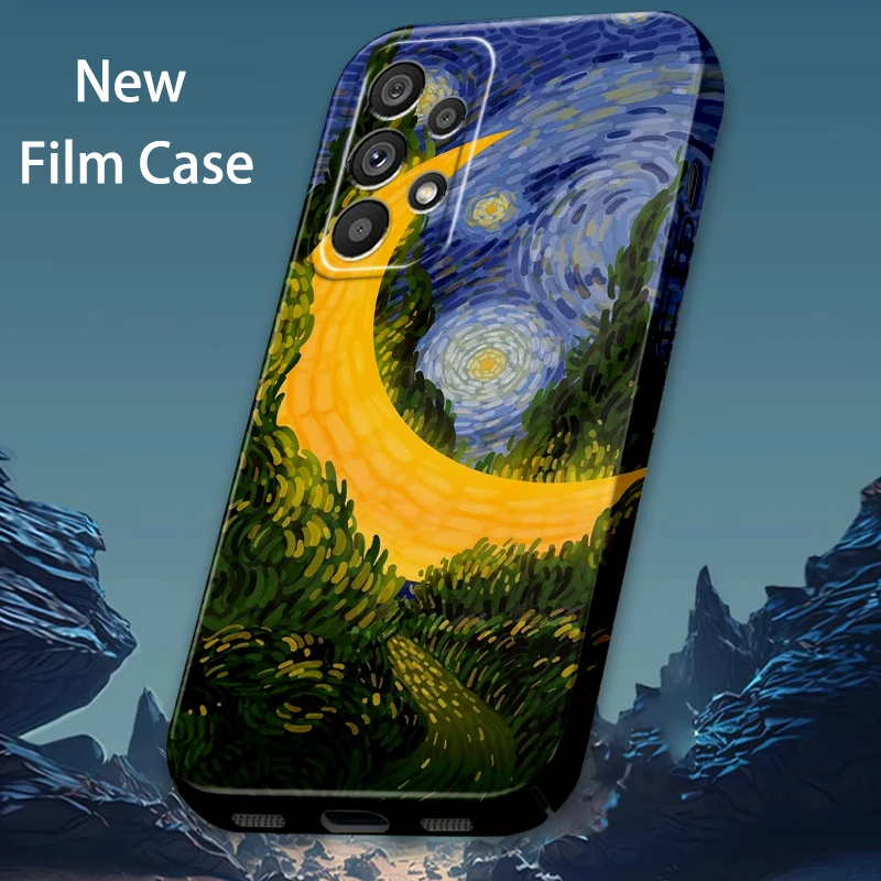 

Van gogh Art Painting For Samsung A53 A54 A52 A13 A12 A32 A34 A23 A73 A22 A21S A04 5G Feilin Film Phone Case Cover