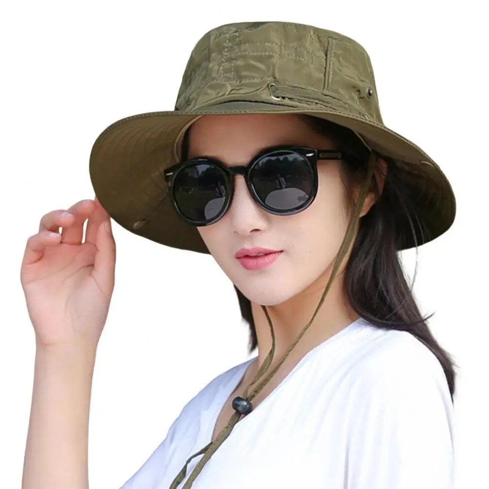 

Шляпа Женская Солнцезащитная круглая, износостойкая уличная шляпа от солнца, с плоским верхом и защитой от УФ-лучей