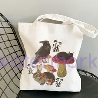 Cottagecore Mushroom Bag Mushroom Tote Bag Goblincore Bag Aesthetic Sustainable Canvas Tote Bag Cute Totes Trendy shopper Gift