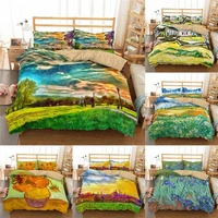 bedding set with pillowcase 23 pcs duvet cover sets van gogh oil painting single double queen king size quilt covers