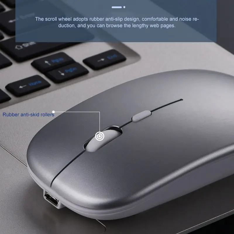 

New Computer Mini Wireless Mouse USB Optical Mouse 2.4G Silent Ergonomic Rechargeable Bluetooth Mice for Laptop Computer PC