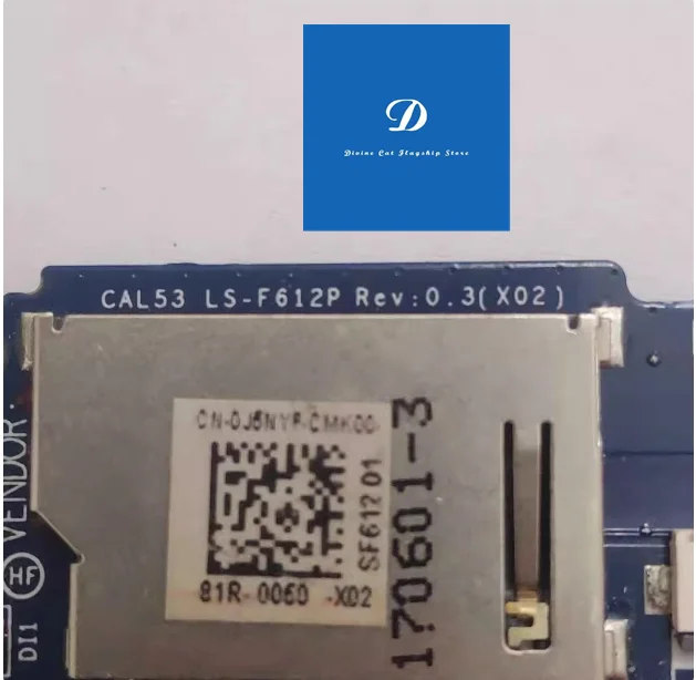 Для Dell G3 3579 3779 USB-слот для SD-карты CMOS-плата 0110K9 LS-F612P
