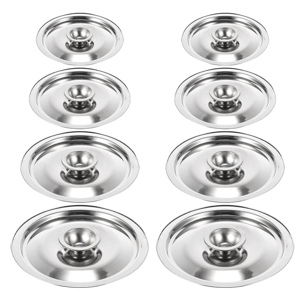 

Lid Pot Cover Steel Stainless Seasoning Pan Saucepan Replacement Lids Frying Universal Covers Tin Metal Can Screen 10Cm Grease