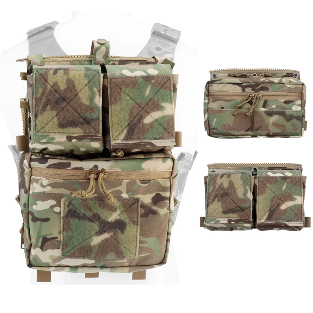 LV-119 System Assault Panel Core Tactical Vest Zip-on Modular Expandable LV119 OVERT Rear Plate Bag  Paintball