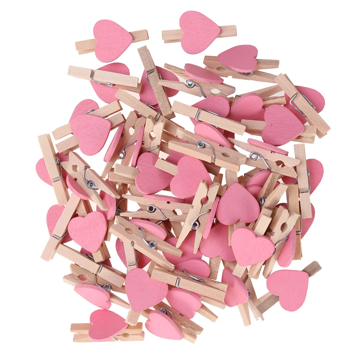 

Photo Clip Clothes Mini Wooden Clips Love Clothespins Heart Wood Craft Picture Colored Photos Clothespin Crafts Line Fixation