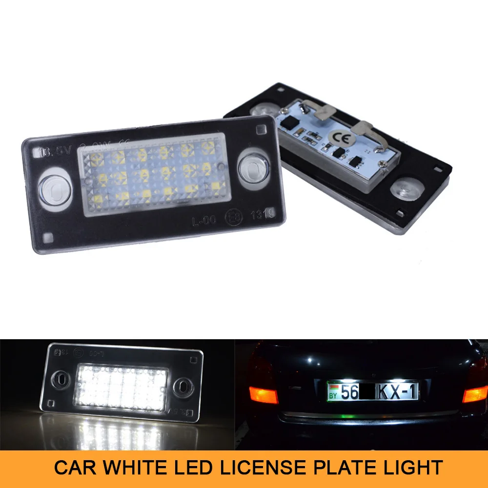 

Светодиодные фары Canbus для заднего номерного знака Audi A3 S3 8L LCI, фары для Audi A4 S4 B5 LCI, фасонные фары Audi RS4 Avant Quattro, 2 шт.