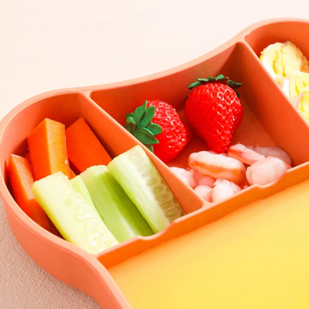 Набор детских обеденных тарелок для малышей детей взрослых лоток из пшеничной