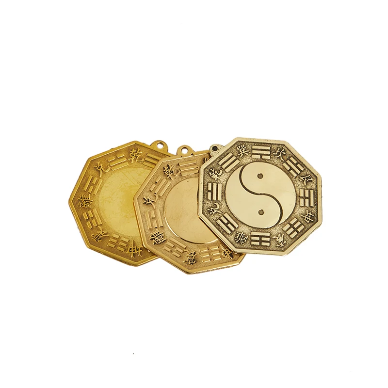

Chinese Feng Shui Tai Chi Bagua Copper Mirror Lucky Blessing Home Decorations