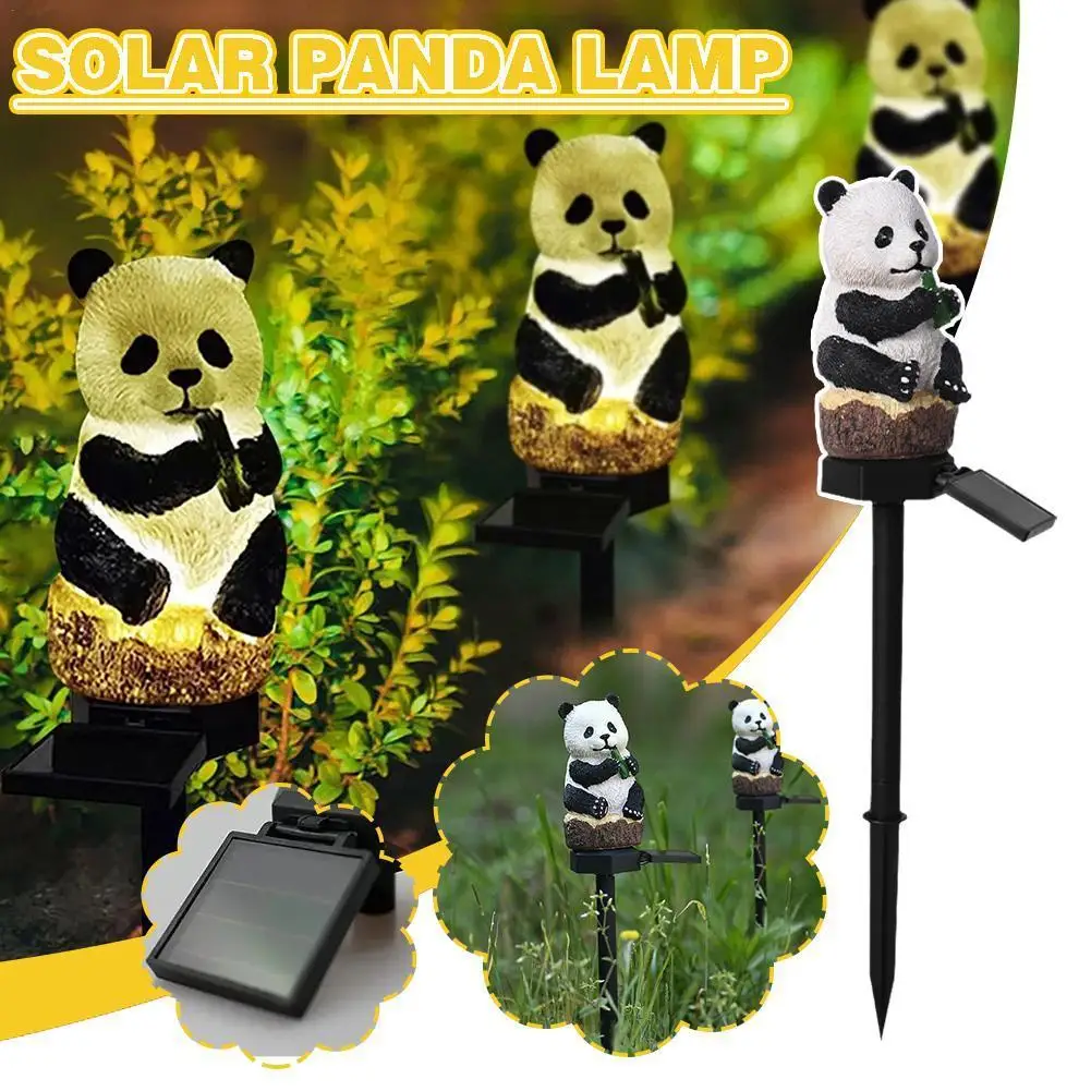 

LED Solar Panda Garden Light Outdoor Lawn Lamp For Garden Decoration Waterproof Yard Patio Lights Outdoor Solar Lamp Post B3Z8