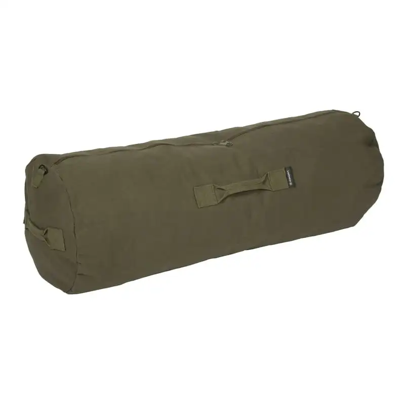 

Luxurious 36-Inch Olive Drab Green Zippered Canvas Deluxe Duffel Bag by Stansport 1230 - Perfect for Stylish Travel and Storage!