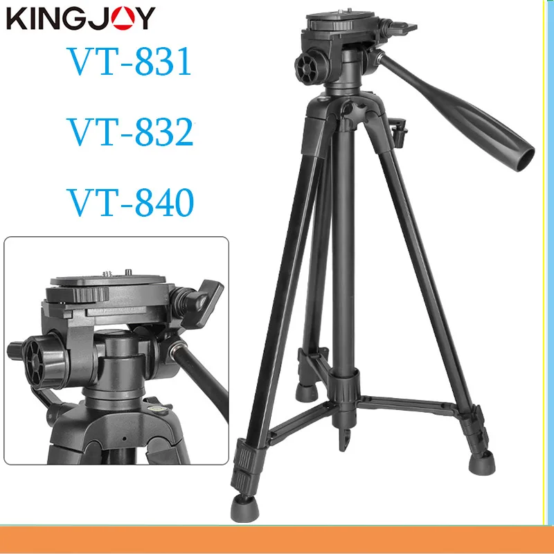 

KINGJOY Lightweight Tripod Camcorder Tripod Stand Holder Panoramic Tripode For Video Camera DSLR Tripods for Photo Studio Tripod