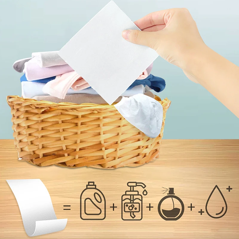 

30Pcs Formula Laundry Detergent Nano Super Concentrated Washing Soap Gentle Washing Powder Sheets Laundry Cleaning Products