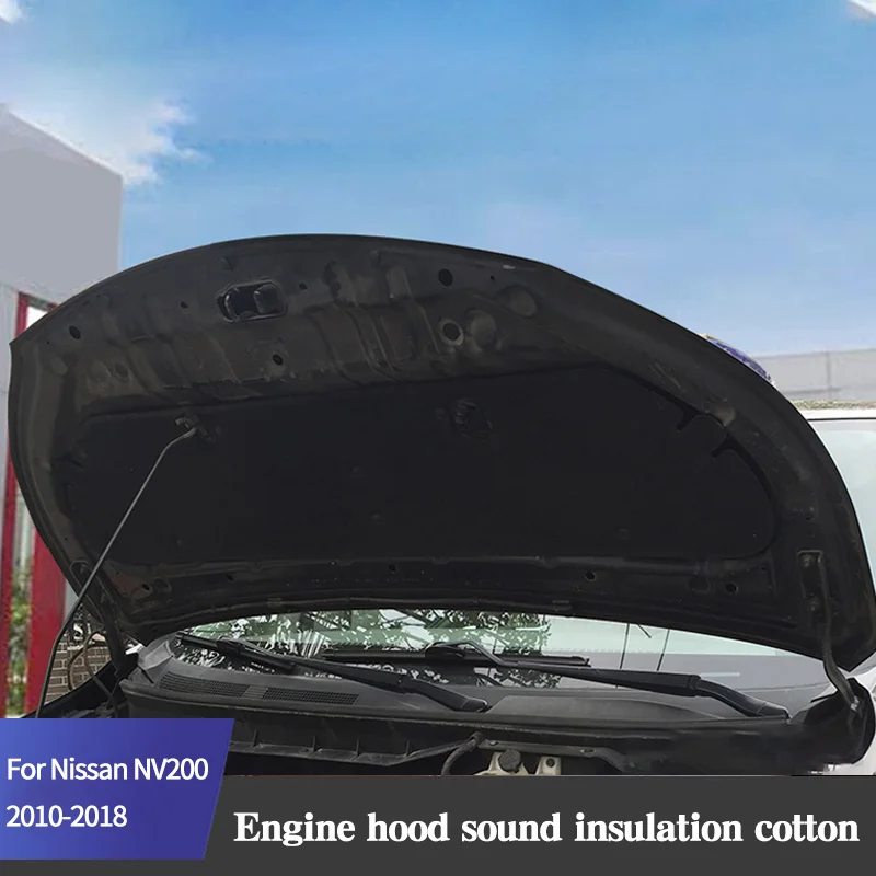 Engine Hood Sound Insulation Cotton For Nissan NV200 2010-2018 Protective Pad Soundproof Car Decorative Accessories