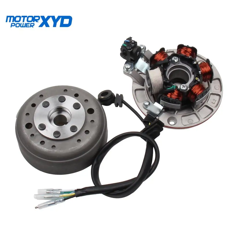 

Motorcycle Ignition Magneto Stator Flywheel With Light For YINXIANG YX 140cc 1P56FMJ W063 Engine BSE SDG SSR Dirt Pit Bike