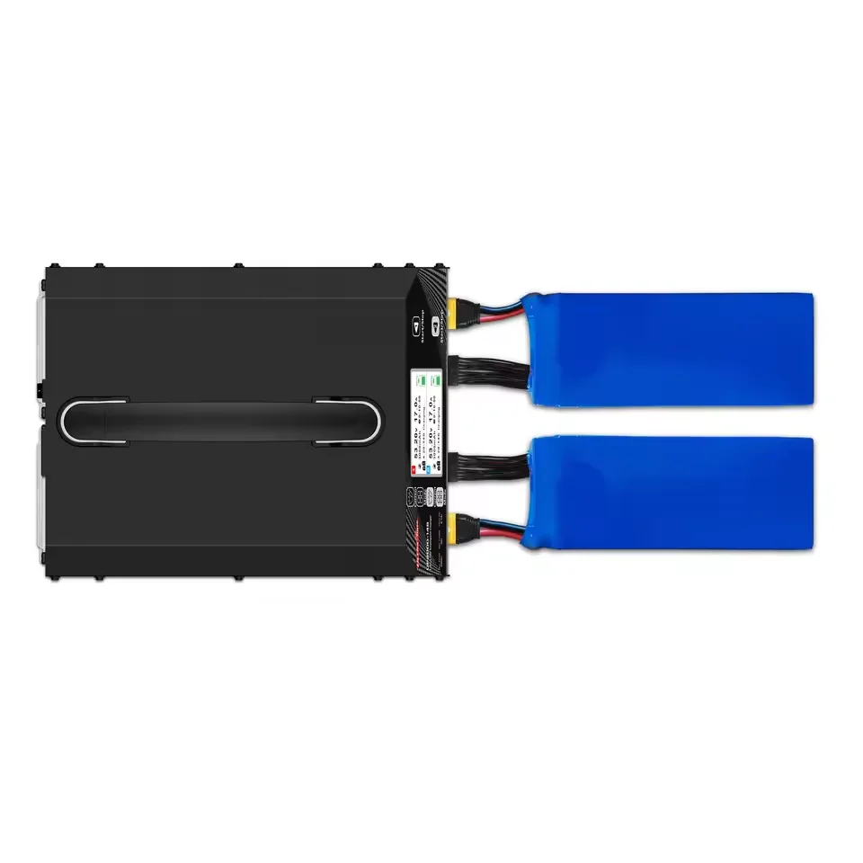 Фото Интеллектуальное зарядное устройство Ultra Power UP2000 14s с двумя каналами для LiPo/LiHV аккумуляторов, поддерживающее интеллектуальное зарядное устройство для батарей 4.20V/4.35V/4.40V/4.45V/4.50V. №5