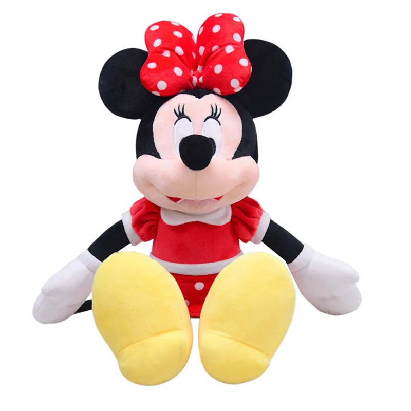 

Disney Genuine Girl's Minnie Plush Doll Sitting Mickey Children's Toys Gifts Birthday Gifts Classic Plush Toy Design