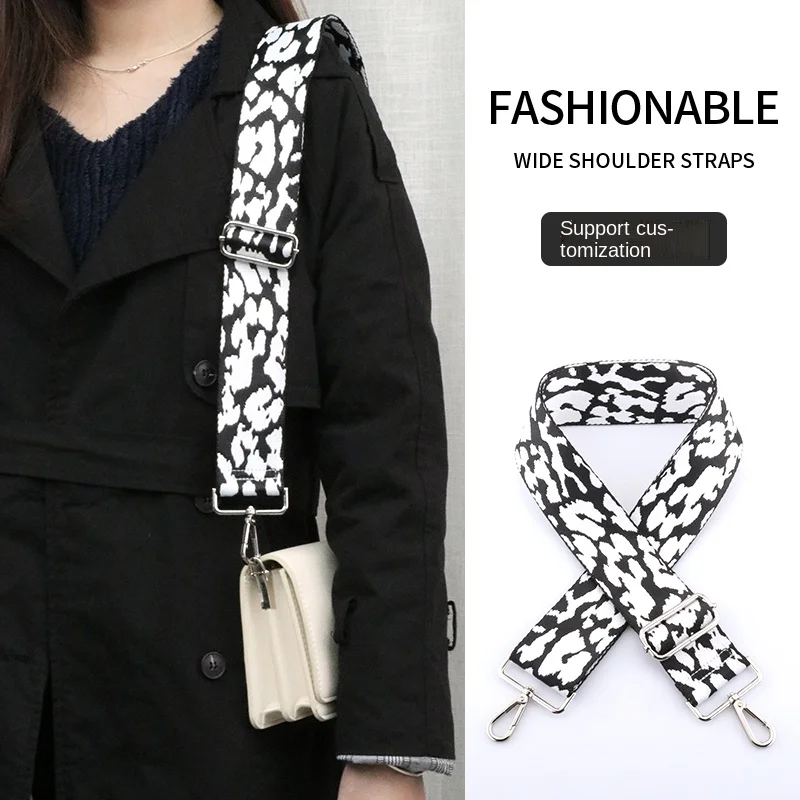 5cm Bag Shoulder Strap Adjustable Bag Strap Bag Accessories Handbag Belt Leopard Print Shoulder Strap Replacement Wallet Strap