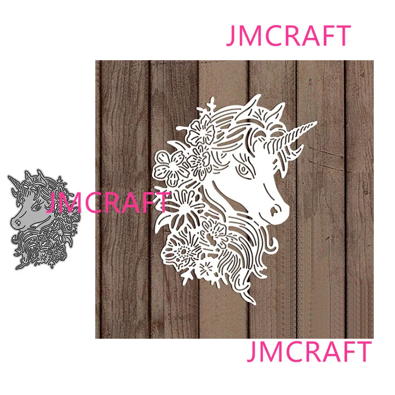 

JMCRAFT New Cute Unicorn Metal Cutting Dies DIY Scrapbook Handmade Paper Craft Metal Steel Template Dies